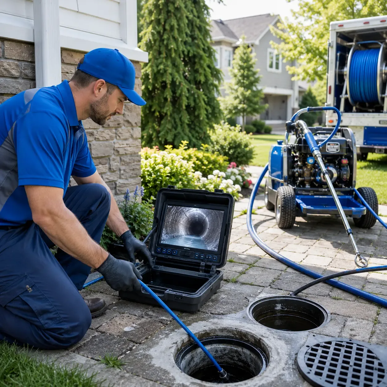Outdoor drain cleaning professionals serving Roxana, KY