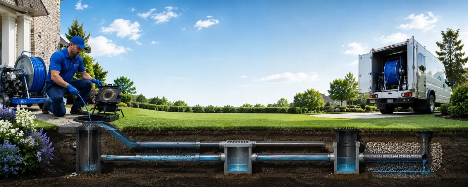 Outdoor drain cleaning information for Roxana, KY
